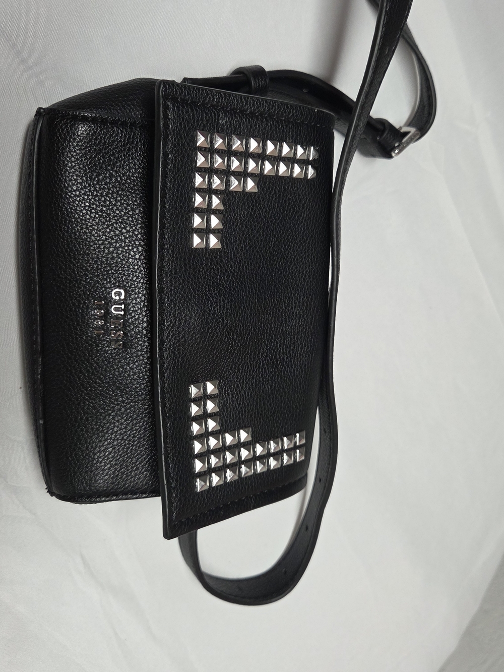 GUESS Black Studded Crossbody Bag
